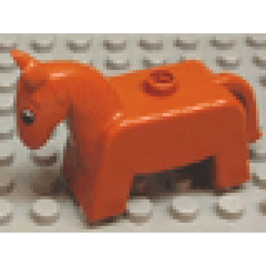 Duplo, Animal Horse Small, Eyes Black & White