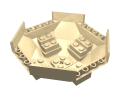 Cockpit 10 x 10 x 4 Octagonal with Axle Hole