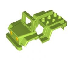 Duplo, Vehicle Car Body Jeep with Headlights Pattern