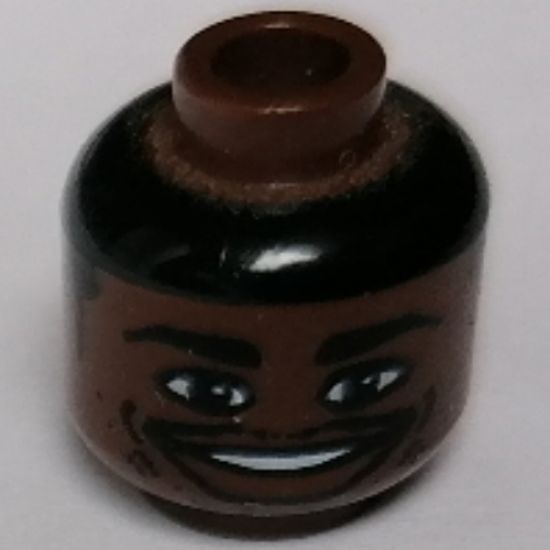 Minifigure, Head NBA Ray Allen Pattern - Blocked Open Stud