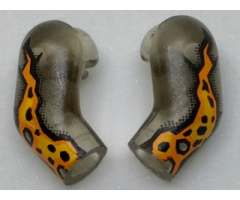 Arm, (Matching Left and Right) Pair with Orange and Yellow Flames Pattern