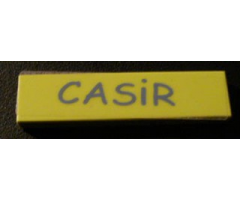 Tile 1 x 4 with 'CASiR' Pattern (Sticker) - Set 5941