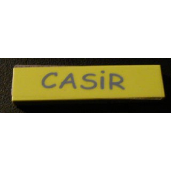 Tile 1 x 4 with 'CASiR' Pattern (Sticker) - Set 5941