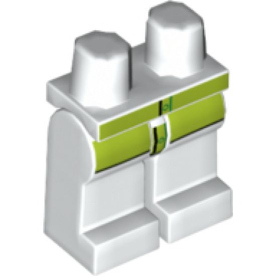 Hips and Legs with Lime Shirt Pattern