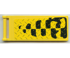 Flag 7 x 3 with Rod with Tire Tracks Pattern (Sticker) - Set 6617