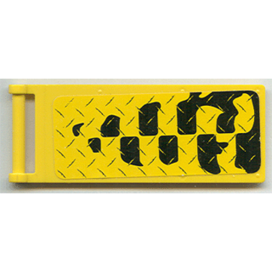 Flag 7 x 3 with Rod with Tire Tracks Pattern (Sticker) - Set 6617