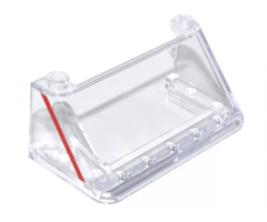 Windscreen 3 x 6 x 2 with Red Stripe on Both Sides Pattern (Stickers) - Set 75828