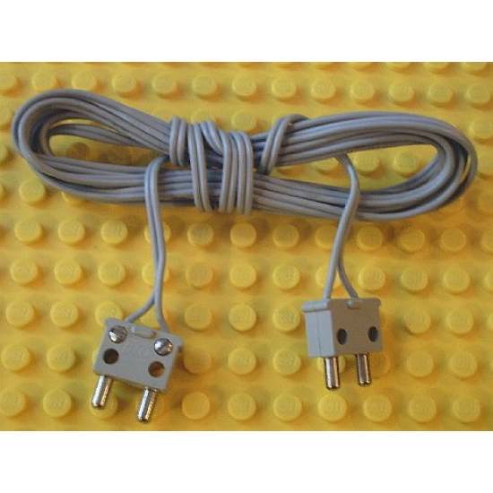 Electric, Wire 12V / 4.5V with 2 Leads, 190 Studs Long with 2 Light Gray Electric, Connector, 2-Way Male Squared Narrow Long without Center Post
