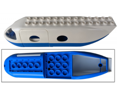 Duplo, Aircraft Airplane Jetliner Fuselage with Blue Base
