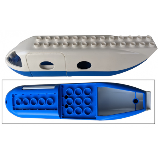 Duplo, Aircraft Airplane Jetliner Fuselage with Blue Base