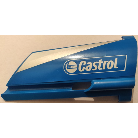 Technic, Panel Fairing #20 Large Long, Small Hole, Side A with 'Castrol' Pattern (Sticker) - Set 8461
