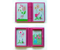 Minifigure, Utensil Book 2 x 3 with Fairy and Flowers Story Pattern (Stickers) - Set 7579