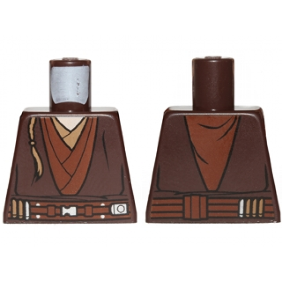 Torso SW Layered Shirt, Dark Tan Undershirt, Reddish Brown Belt and Padawan Braid Pattern
