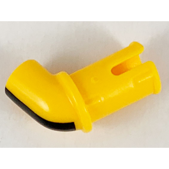 Arm with Technic Pin with Black Stripe Pattern