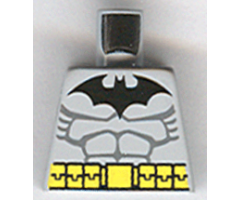 Torso Batman Logo with Muscles and Yellow Belt Pattern