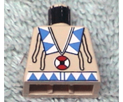 Torso Western Indians Triangles, Red/White Amulet Pattern
