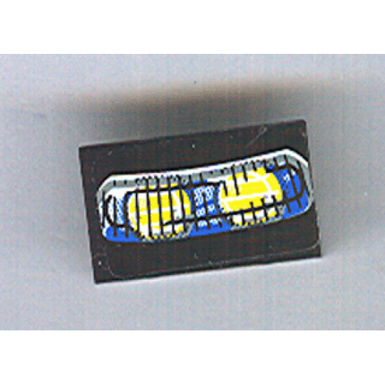 Panel 1 x 2 x 1 with Motorcycle Headlights Pattern (Sticker) - Set 8251