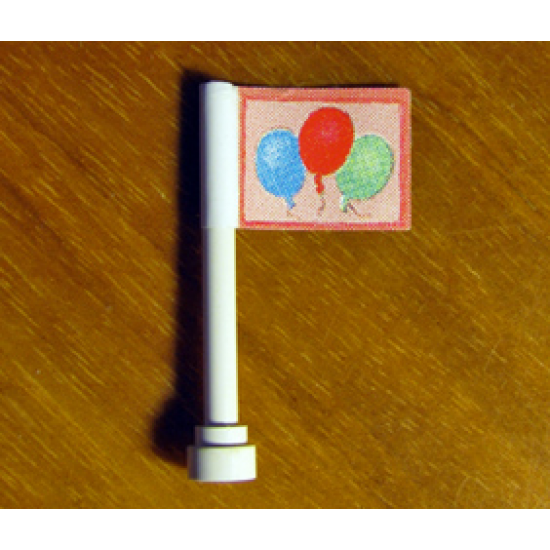 Antenna 4H with Flag with Blue, Red and Green Balloons Pattern (Sticker) - Set 3108