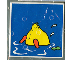 Duplo, Tile 2 x 2 x 1 with Duck Mosaic Picture 08 Pattern (Set 1078)