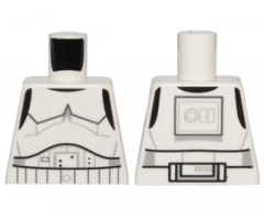Torso SW Armor Stormtrooper, Detailed Armor Pattern without Shoulder Belts (Rebels Cartoon Style)