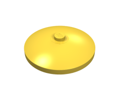 Dish 4 x 4 Inverted (Radar) with Solid Stud