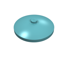 Dish 4 x 4 Inverted (Radar) with Solid Stud
