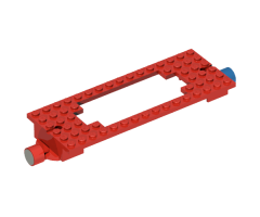 Train Base 6 x 16 Cutout and Holes with Magnets