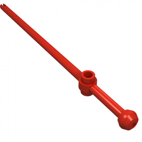 Bar 12L with Open Stud, Tow Ball, and Slit (Boat Mast)