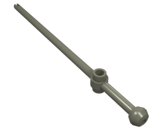 Bar 12L with Open Stud, Tow Ball, and Slit (Boat Mast)