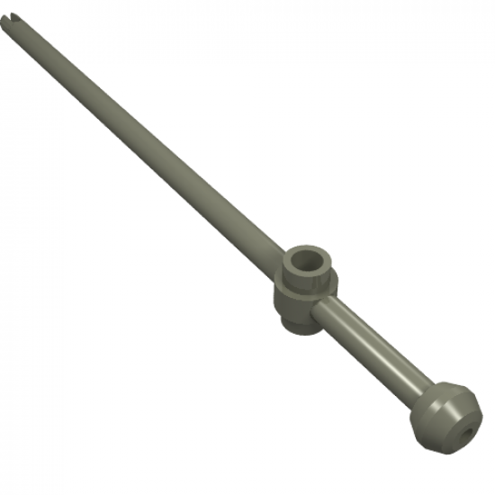 Bar 12L with Open Stud, Tow Ball, and Slit (Boat Mast)