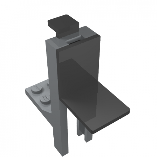 Vehicle Forklift 2 x 2 Plate and Black Fork