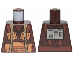 Torso SW Robe with Medium Nougat Pouches, Dark Tan Pipes and Silver Panel on Back Pattern