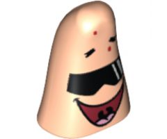 Minifigure, Head, Modified Patrick with Sunglasses Pattern