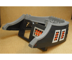 Duplo, Boat Aft Cabin with Red Windows and Door Opening