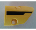 Technic, Panel Fairing # 2 Small Smooth Short, Side B with Black Stripe Pattern (Sticker) - Set 8053
