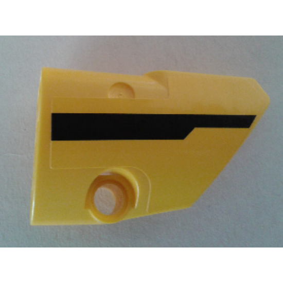 Technic, Panel Fairing # 2 Small Smooth Short, Side B with Black Stripe Pattern (Sticker) - Set 8053