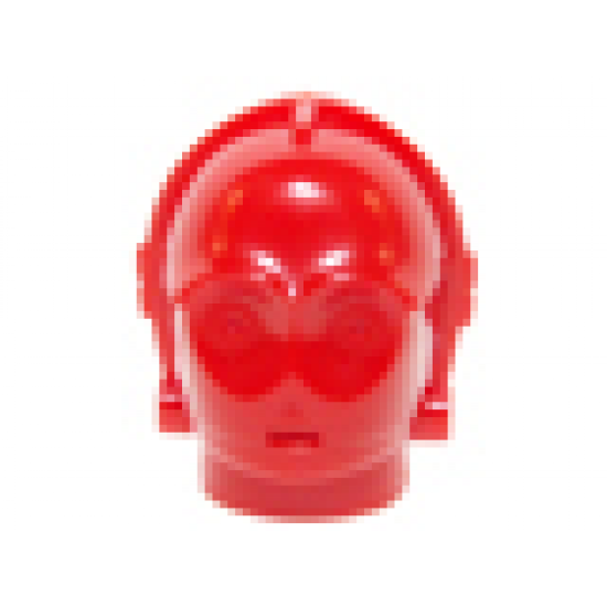 Minifigure, Head, Modified SW C-3PO / K-3PO Protocol Droid Plain