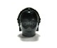 Minifigure, Head, Modified SW C-3PO / K-3PO Protocol Droid Plain