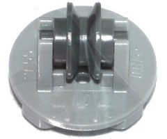 Plate, Round 2 x 2 Thin with Wheel Holders and Dark Bluish Gray Pulley Wheel (2655 / 3464)