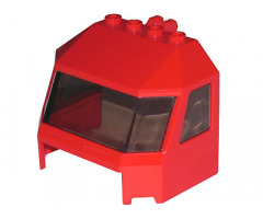 Windscreen 4 x 6 x 4 Cab with Hinge and 1 x 4 Bottom Cutout with Trans-Black Glass