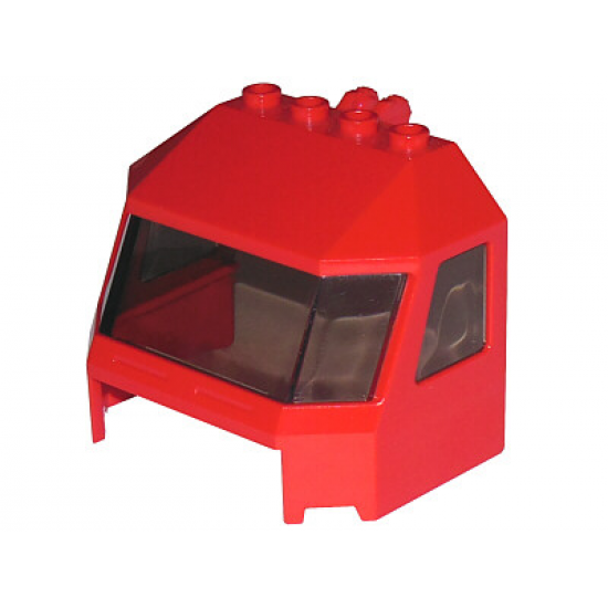 Windscreen 4 x 6 x 4 Cab with Hinge and 1 x 4 Bottom Cutout with Trans-Black Glass