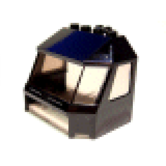 Windscreen 4 x 6 x 4 Cab with Hinge and 1 x 4 Bottom Cutout with Trans-Black Glass
