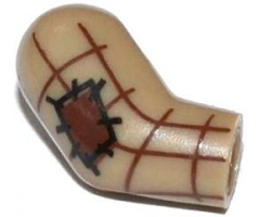 Arm, Right with Patch and Brown Plaid Shirt Pattern