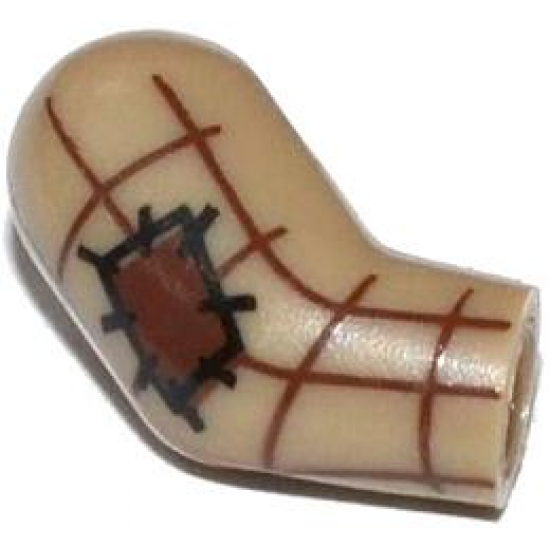 Arm, Right with Patch and Brown Plaid Shirt Pattern