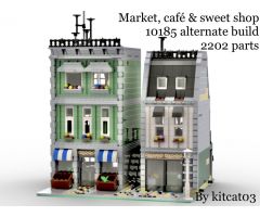 Market, Cafe & Sweet shop