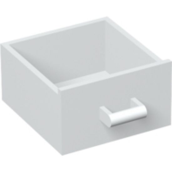 Container Cupboard 4 x 4 x 4 Drawer, Open Handle