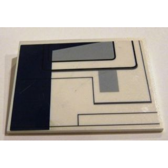 Slope 10 6 x 8 with SW Republic Dropship Pattern Left (Sticker) - Set 10195