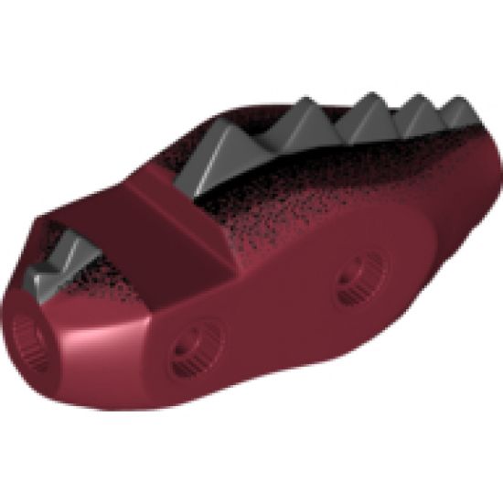 Animal, Body Part Dragon Middle (Fantasy Era) with Black Dorsal Scales Pattern (7093)