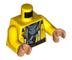 Torso SW Jacket with Suspenders and Gray Undershirt Pattern (Rowan) / Yellow Arms / Nougat Hands