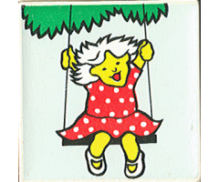 Duplo, Tile 2 x 2 x 1 with Park Mosaic Picture 06 Pattern (Set 9221)